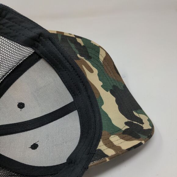 Diesel Power Mens Snapback Camo Patriotic Hat Black Meshback Patch Flag Logo - Picture 11 of 11